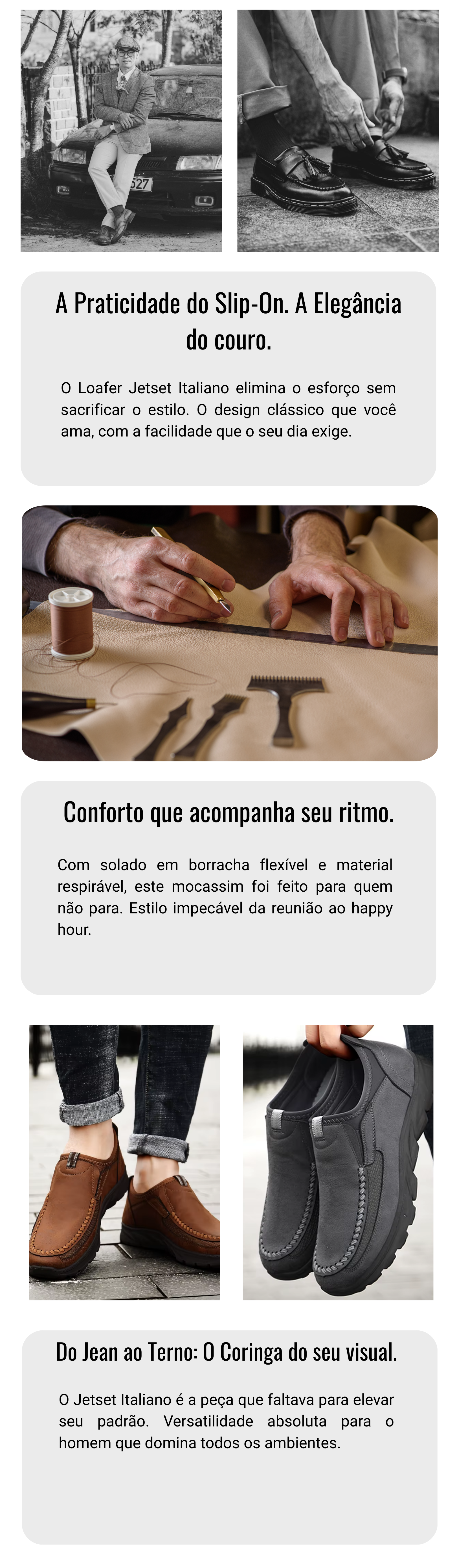 Sapato Executivo Loafer Jetset Italiano - Edição Easy-Step Comfort